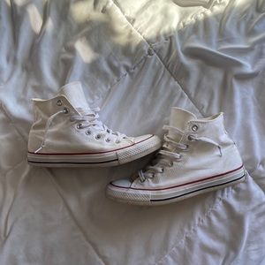White Hightop Converse